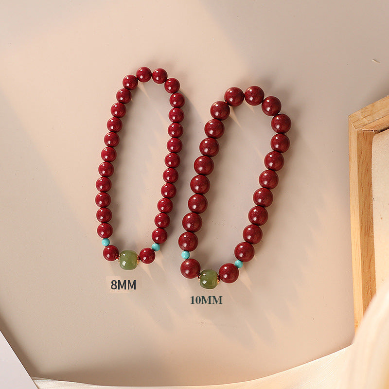 Cinnabar Jade Rabbit Rat Dragon Horse Bracelets