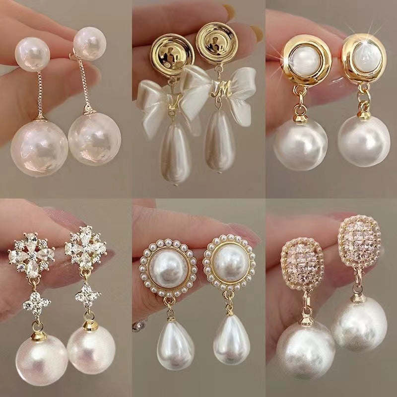 Heart-shaped Ear Niche Temperament High-grade Fashionable Court Earrings