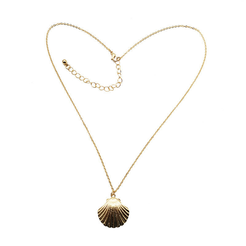 Summer Alloy Shell Exaggerated Personalized Marine Necklace