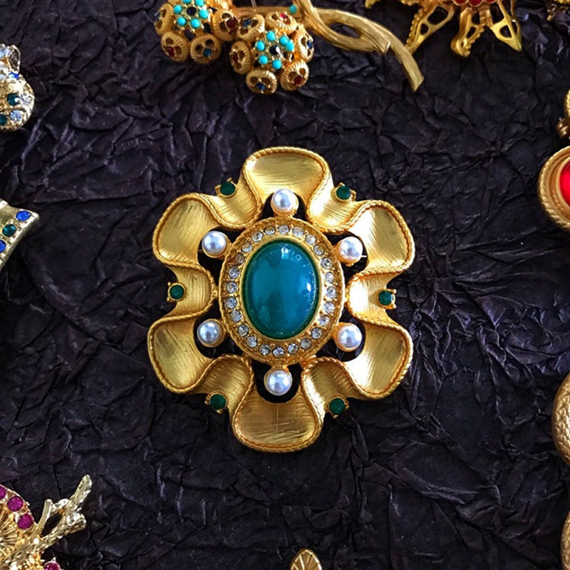 Women's & Men's Style Design Gemstone Brooch Party Dress Jewelry Accessories