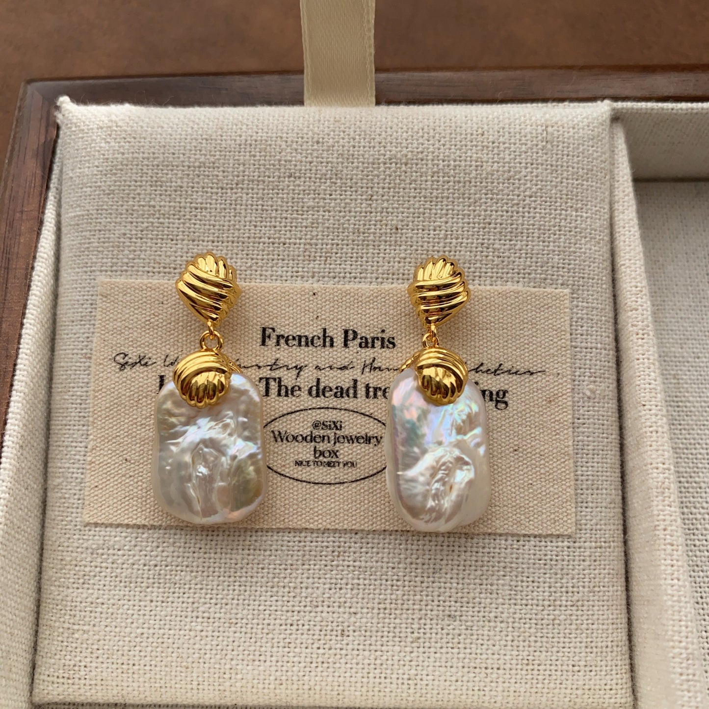 Baroque Pearl Ear Clip High Sense Design Affordable Luxury Earrings