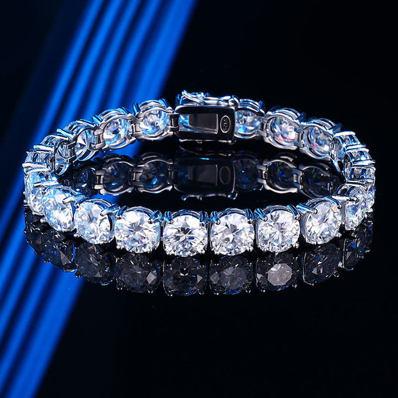 2 Karat Moissanite Sier Fashion Simple Bracelets