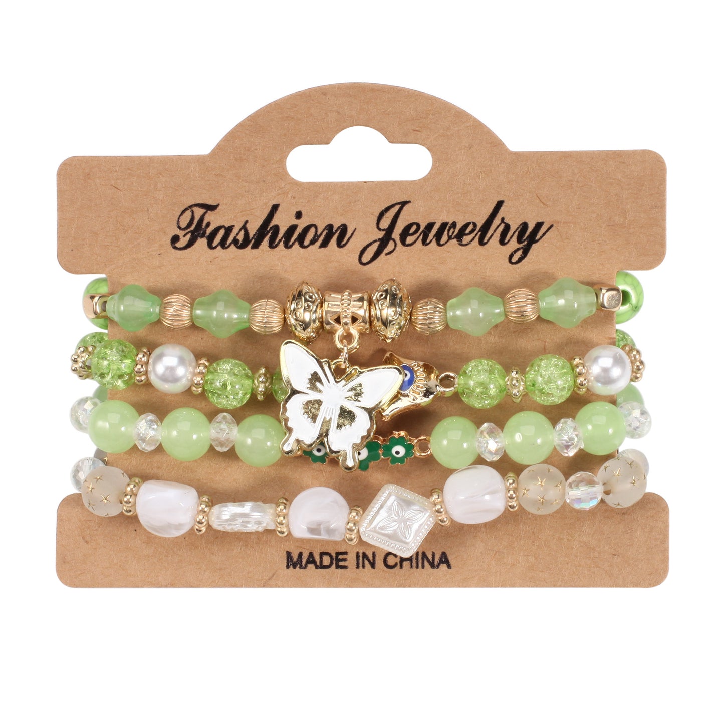 Spring Bohemian Butterfly Flower Palm Pattern Bracelets