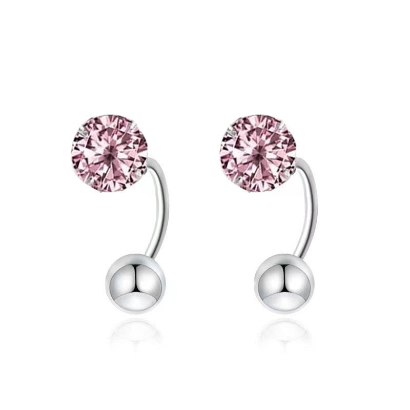 Women's Super Flash U-shaped Ear Bone Fashionable Screw Tightening Buckle Stud Earrings