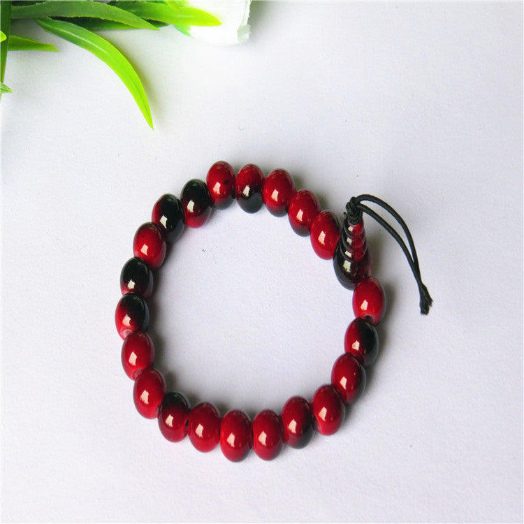 Transparent Pink White Jade Pliable Temperament Bracelets