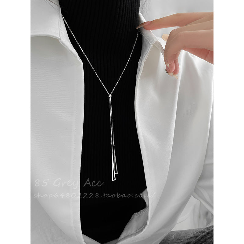 Women's Adjustable Elegant High-grade Sweater Chain Niche Necklaces