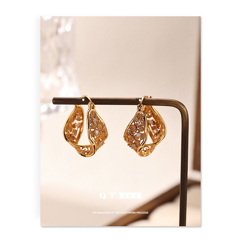 Women's Ear Zircon Embellished Simple High-grade Summer Temperament Earrings
