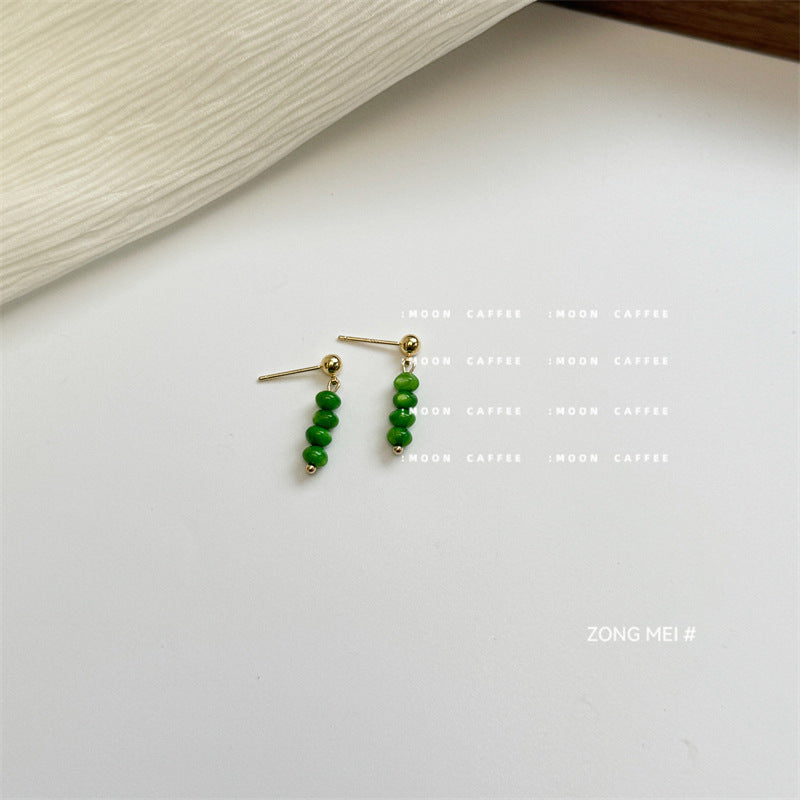 Natural Shell Handmade Sier Pin Female Elegant Earrings