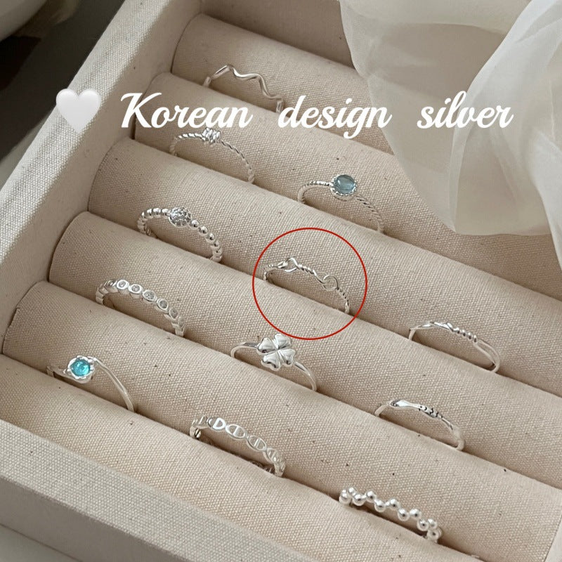 Sier Aquamarine Zircon Collection Twin Niche High Rings