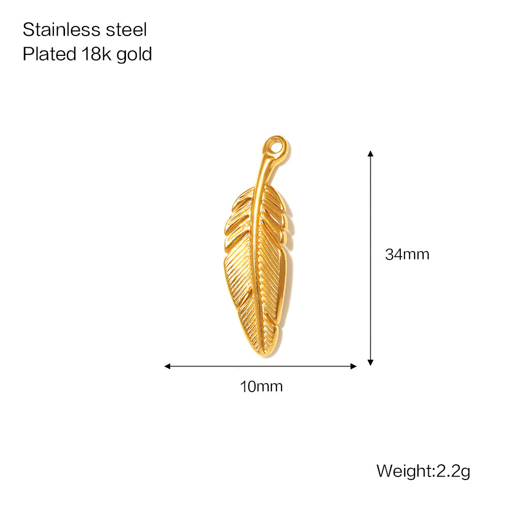 Versatile Women's Stainless Steel Gold-plated Bow Jewelry Accessories