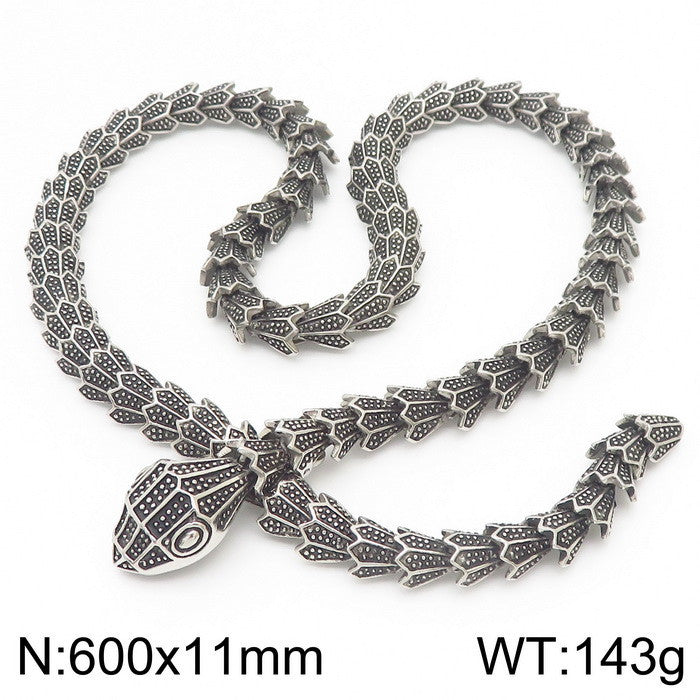 Men's Stainless Steel Snake Fashion Trend Creative Personality Bracelet