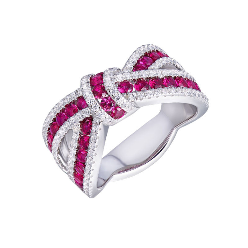 Pretty Korean Bow Ribbon Irregular Strip Rings