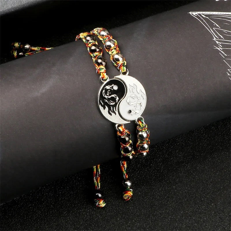 Women's & Men's Magnetic Stone Dragon Totem Fashion Couple Bracelets