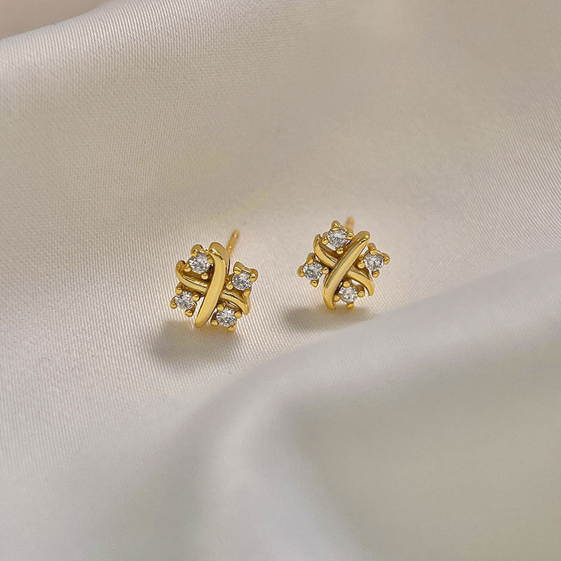 Women's For Light Luxury Simplicity Small Diamond Earrings