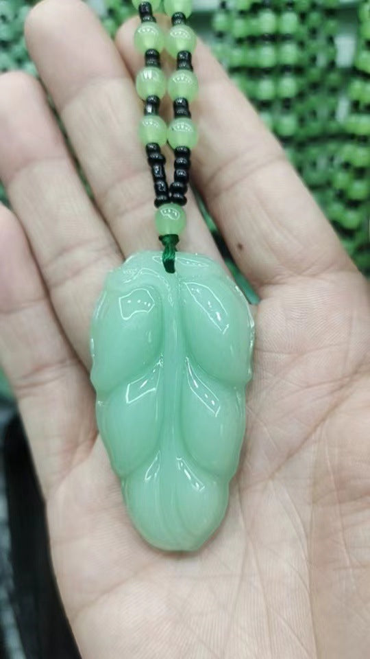 Jade Bamboo Graceful Fashionable Personalized Clothing Necklaces