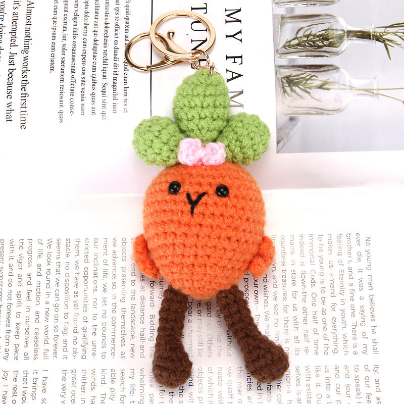 Finished Woven Series Toys Croissant Toast Hanging Ornaments