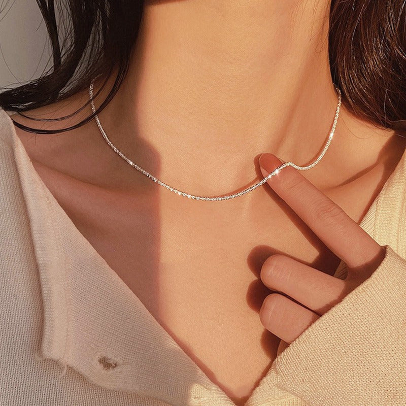 Women's Shiny Trendy Heart Love Clavicle Chain Pendants