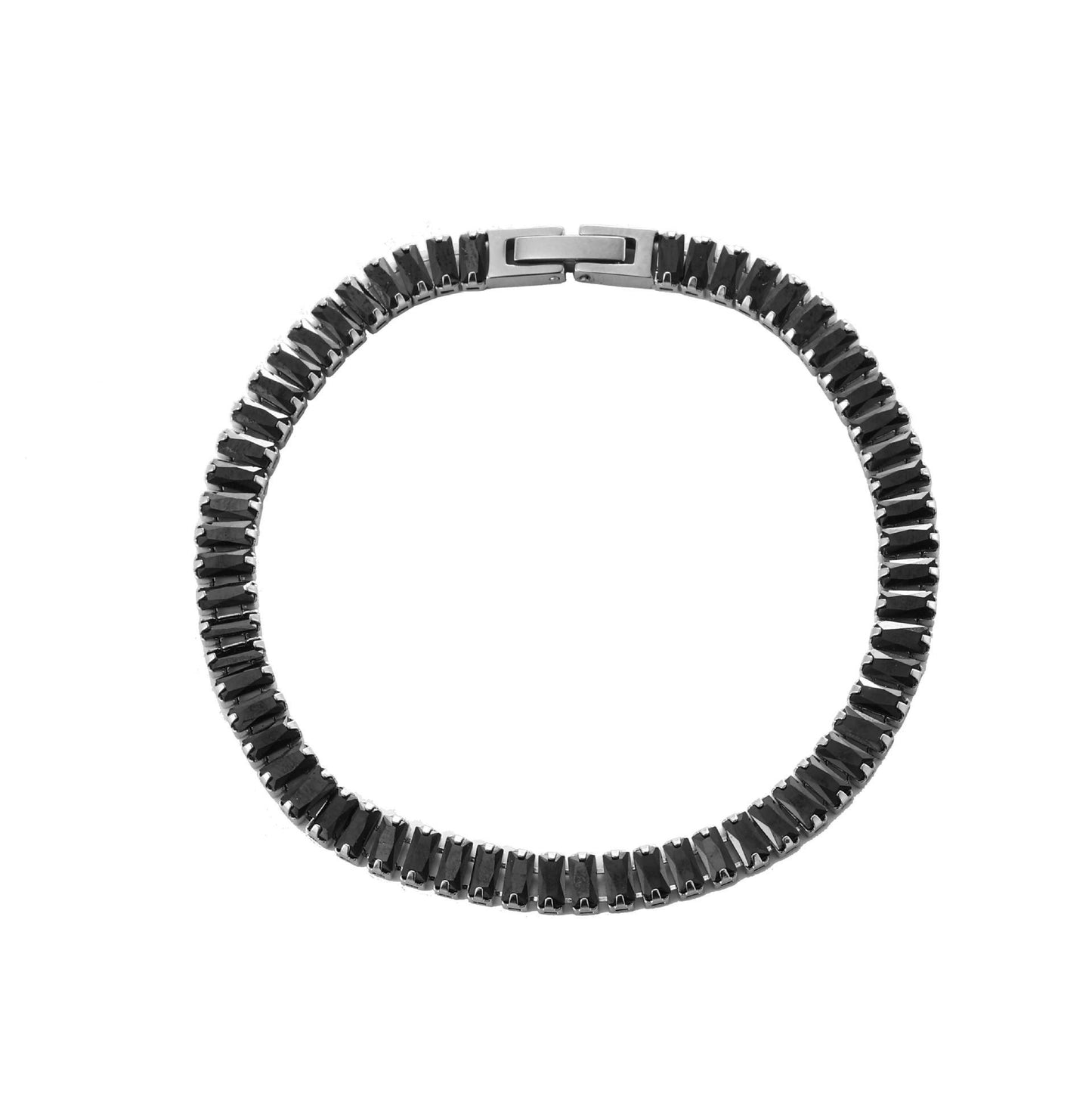 Men's Titanium Steel Zircon Stainless Tennis Female Bracelets