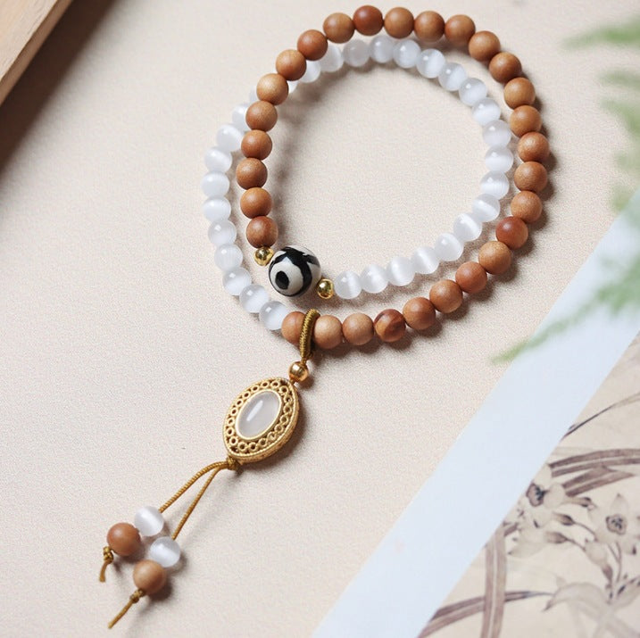Barbie Sandalwood Tassel National Style Female Artistic Bracelets