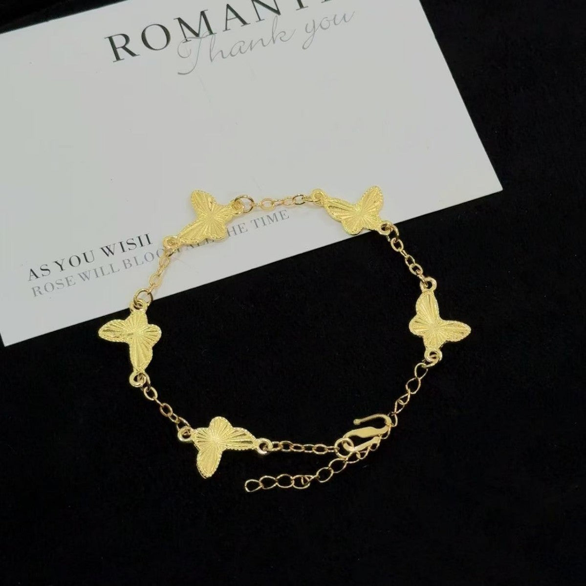 Women's Style Alluvial Gold Butterfly Light Luxury High Sense Retro Minority Necklaces