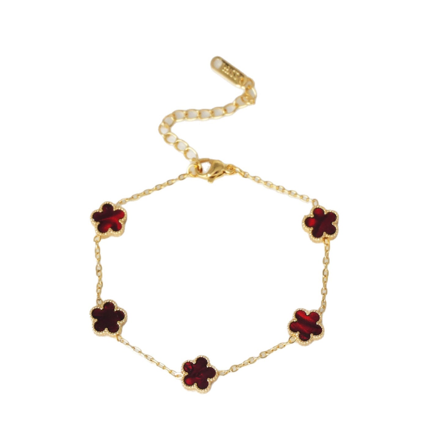 Steel Parthenocissus Grass Plum Blossom Colorful Fashionable Bracelets