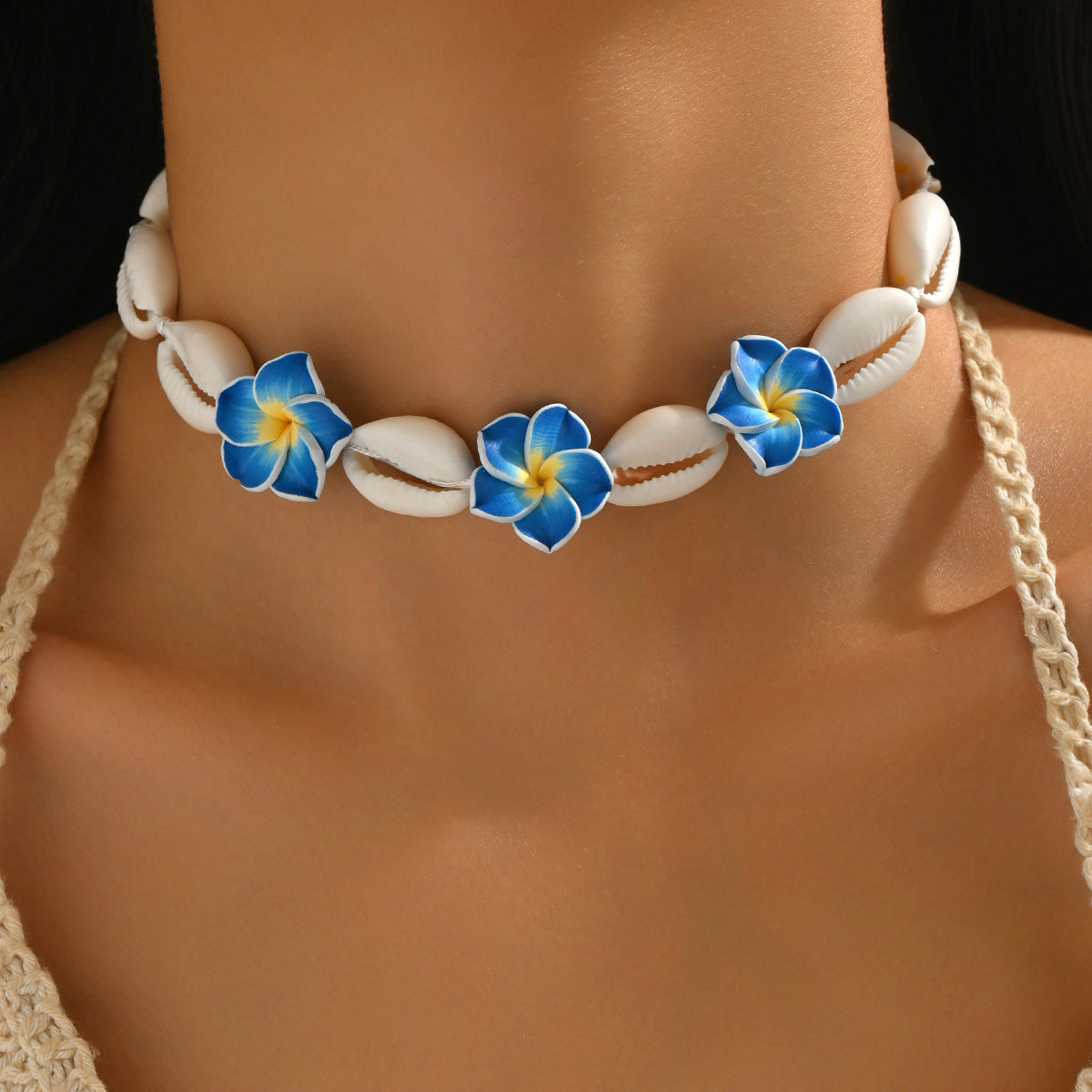 Beach Vacation Style Polymer Clay Bohemian Shell Hand-woven Navel Bracelets