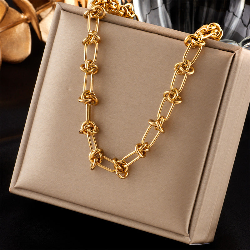 Women's Sun Cross Stainless Steel Fashion Personality Design Necklace