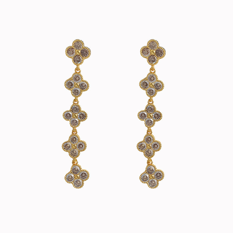 Clover Chain Affordable Luxury Fashion Commuter Earrings