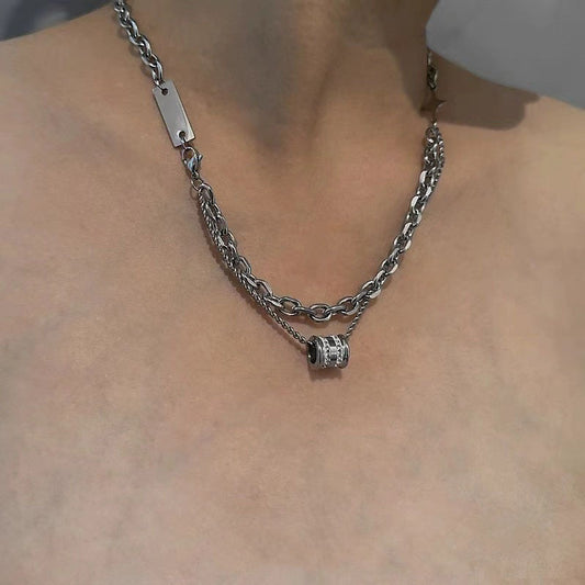 Men's Punk Street High-grade Clavicle Chain Asian Culture Necklaces