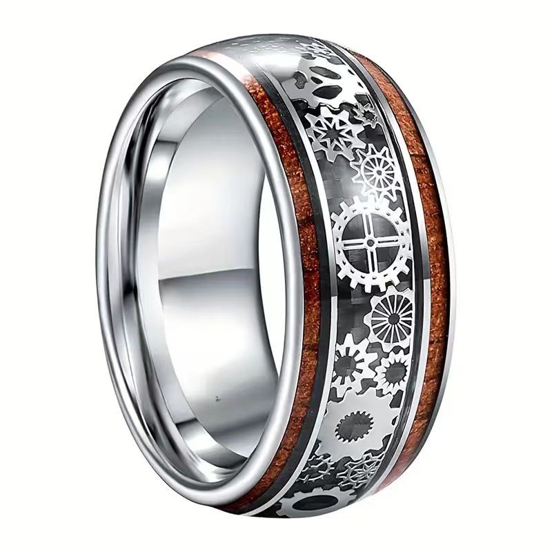 Chang Sell Fashion Creative Wide Gear Ring