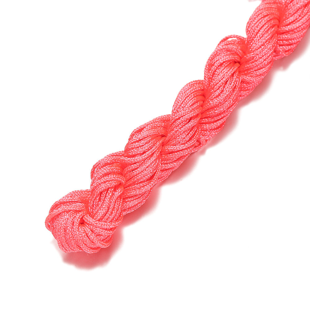Handmade Braided Jade Strand Red Rope Thread Chinese Knot Hanging Ornaments