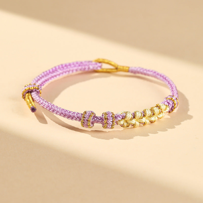 Festival Beads Threading Wear Gold Lucky Bracelets