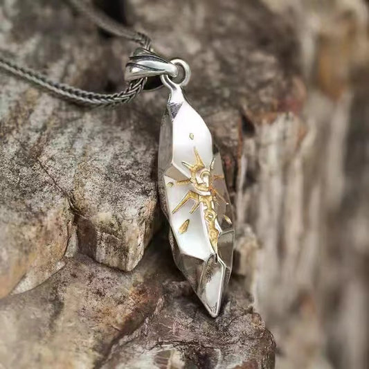 Retro Meteorite Color Matching Stainless Steel Hip Necklaces