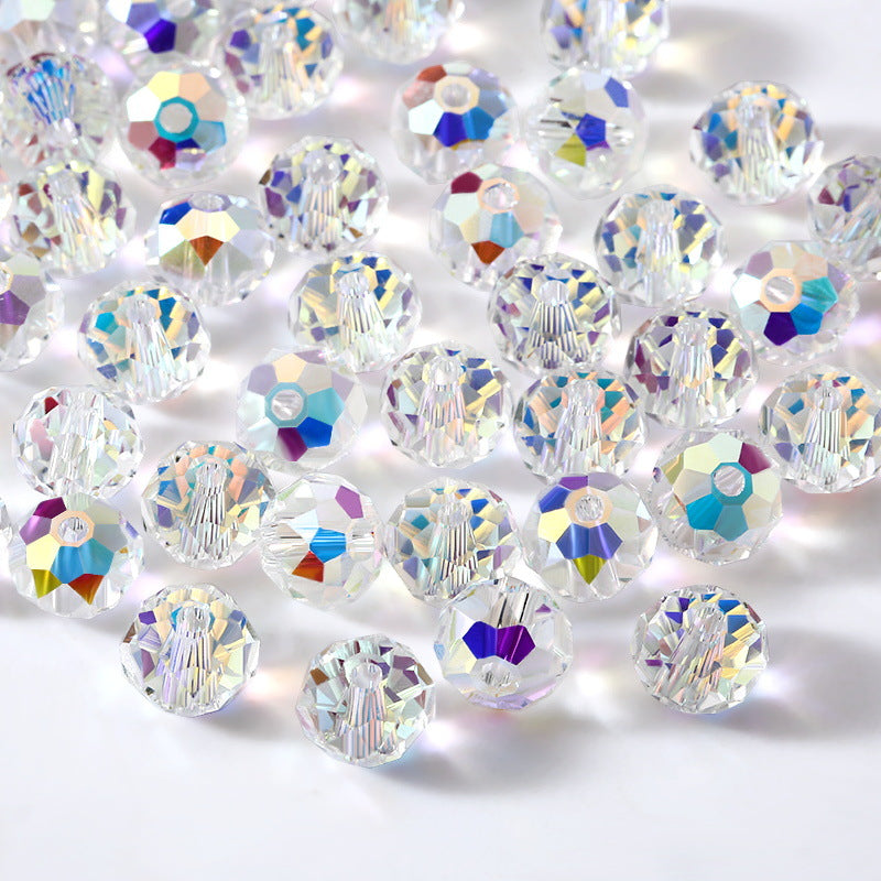 Electroplating Aurora Magic Color Glass Crystal Beads Scattered Jewelry Accessories