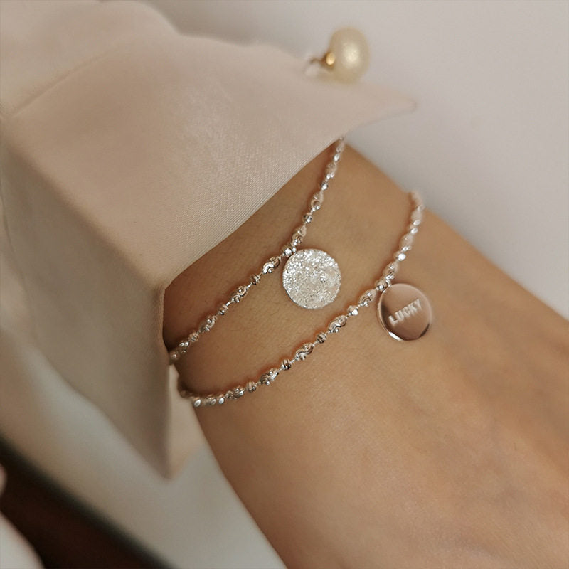 Women's Simple Sparkling Round For Niche Design Fashion Bracelet