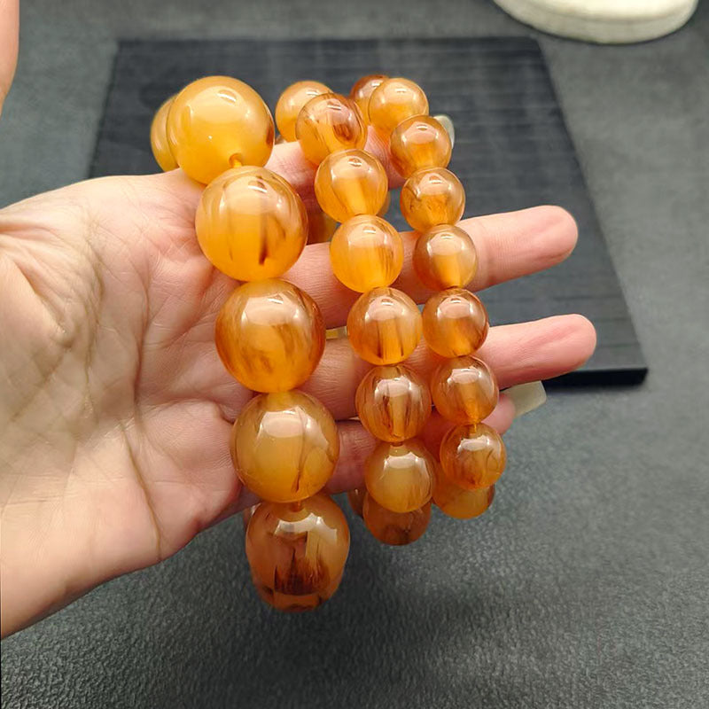 Imitation Horn Round Beads Abacus With Pendants