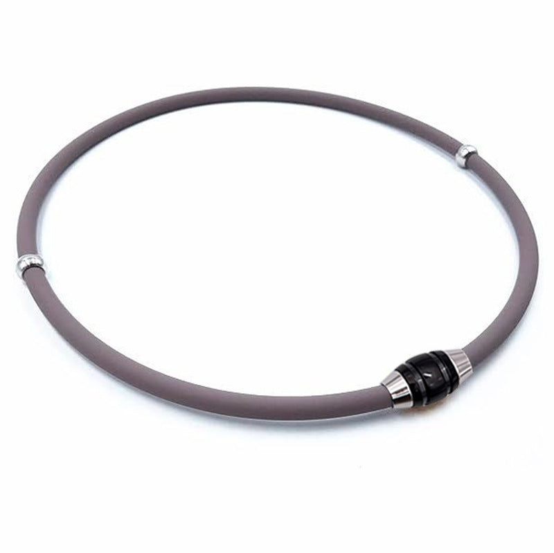 Simple Choker Male Silicone Female Couple Necklaces