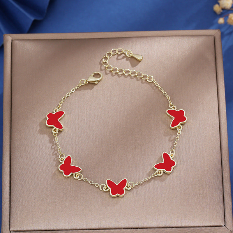 Simple Design Butterfly Female Personality Source Bracelet