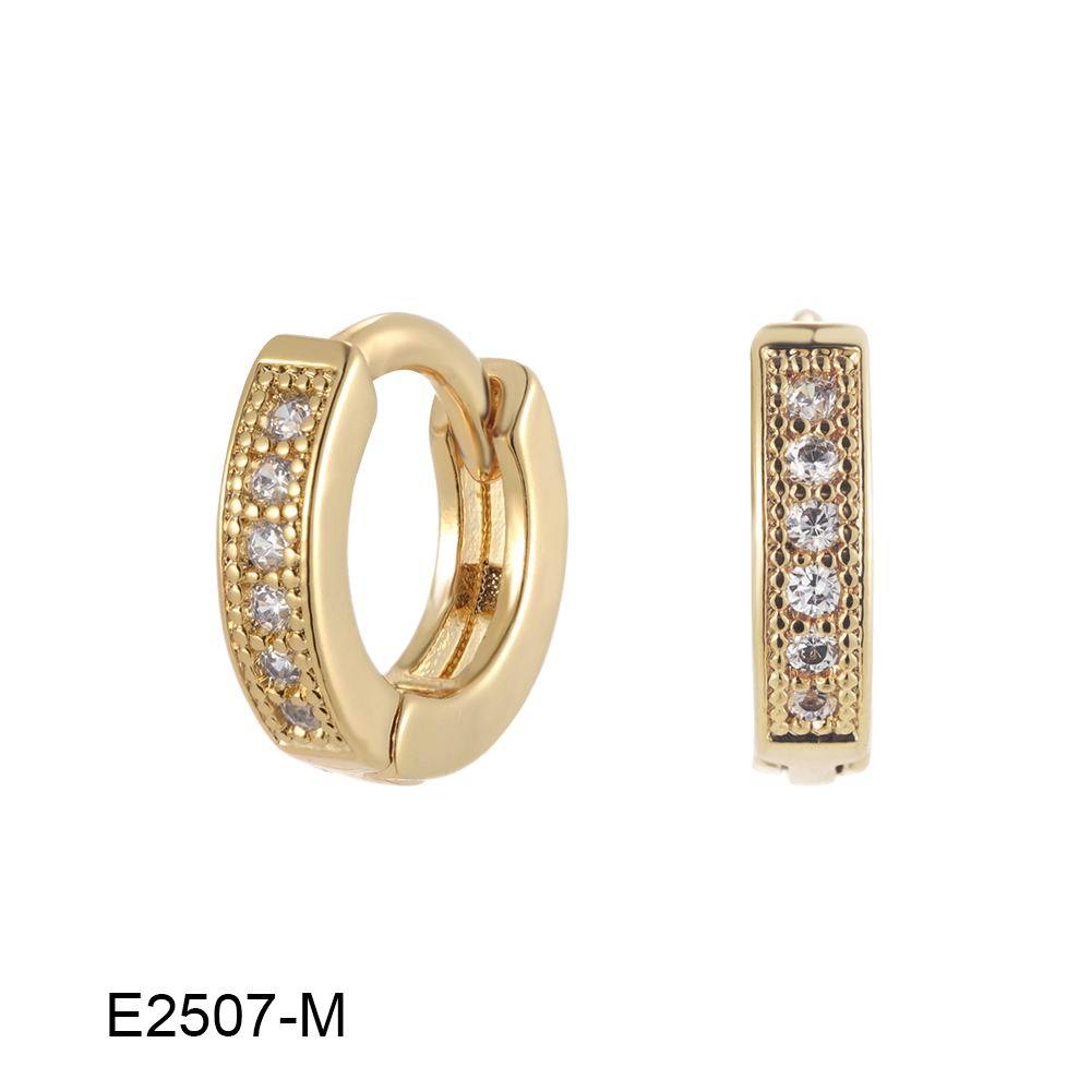 Gold Zircon Temperament Ear Clip Light Earrings