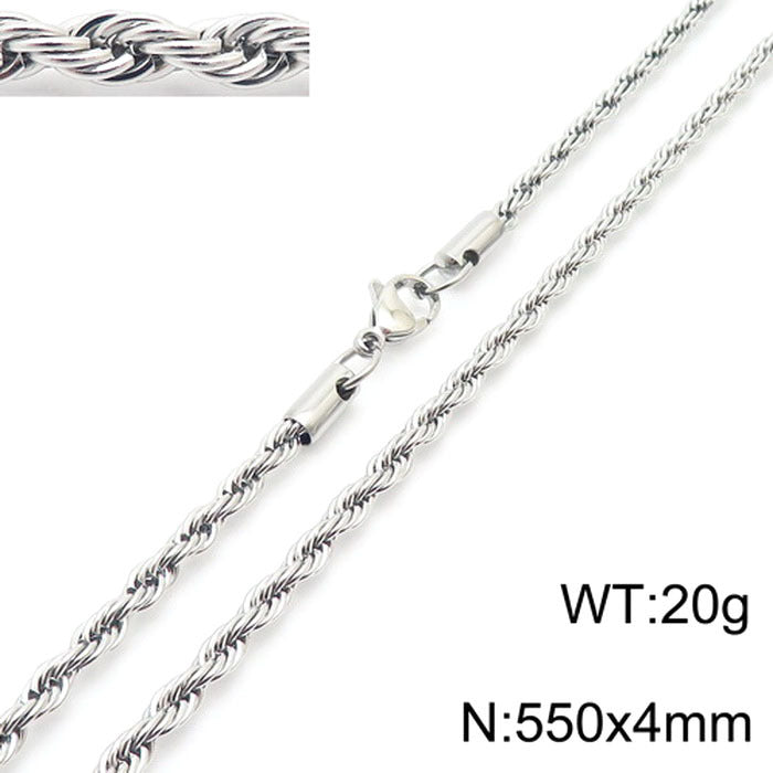 Women's & Men's Thick Thin Clavicle Chain Accessories Rock Necklaces