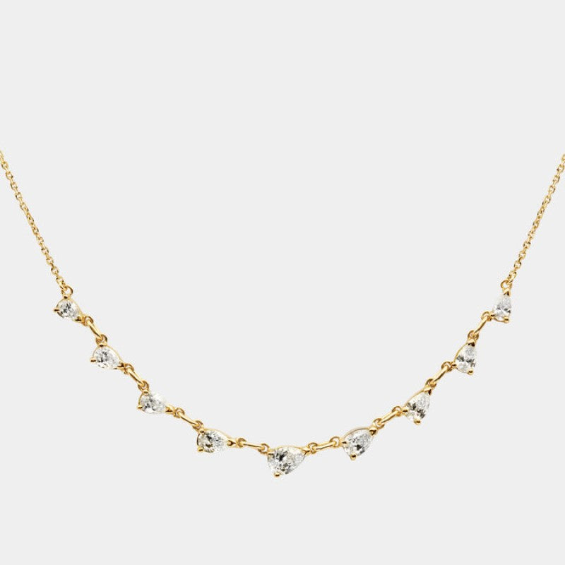 Zircon Oval Round Simple Fashion Furnace Necklaces