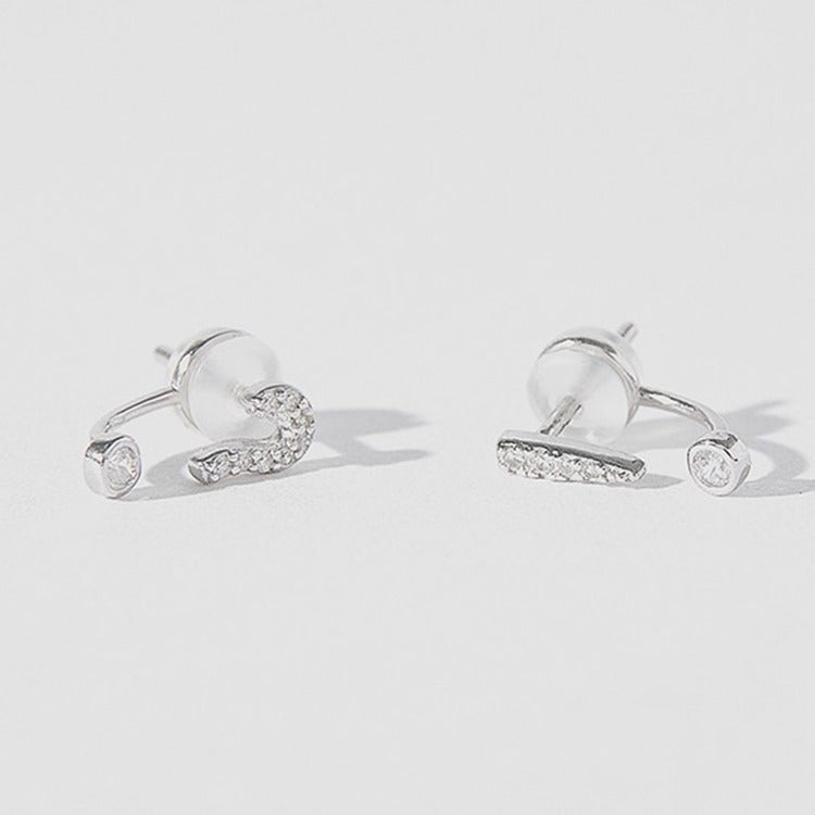 Women's Question Mark Fashionable Simple Niche Design Small Stud Earrings