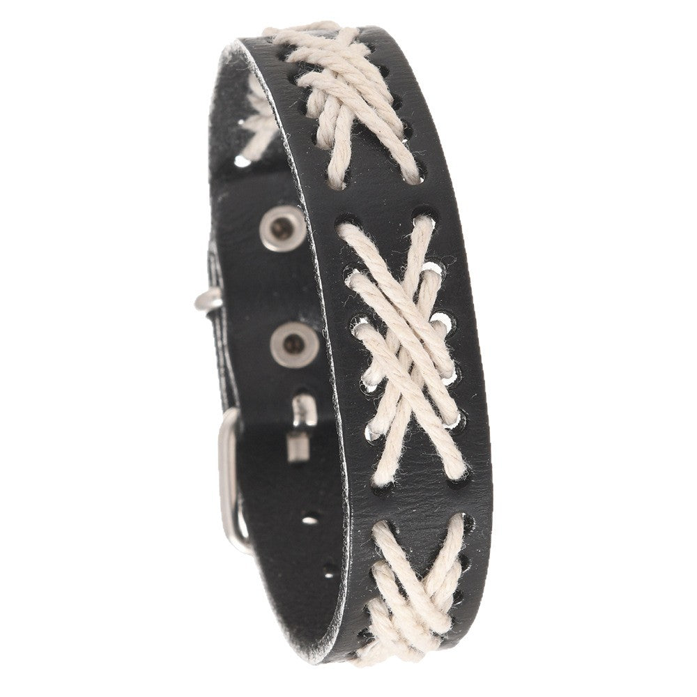 Men's Simple Vintage Punk Style Handmade Hemp Rope Bracelets