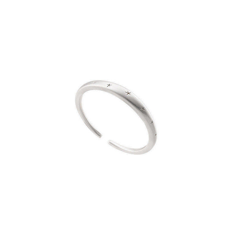 Women's Exquisite Frosted Light Luxury High-grade Open Rings