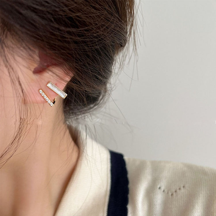 Women's Irregular Drop Oil Zircon For Trendy Light Luxury High-grade Stud Earrings