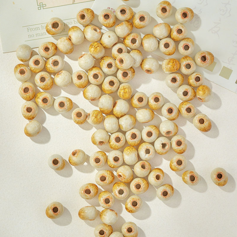 Graceful Casual Ceramic Round Beads Braiding Jewelry Accessories