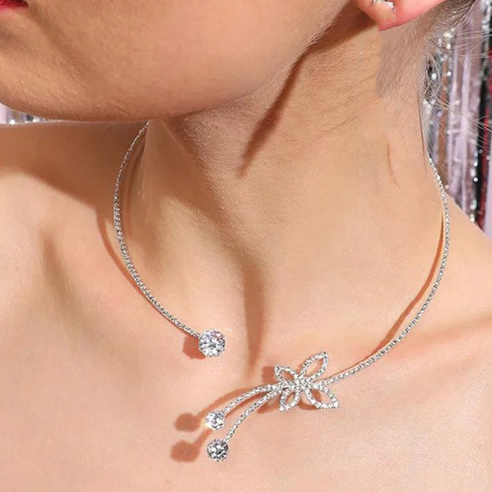 Women's Diamond Open High-grade Party Fashion Alloy Collar