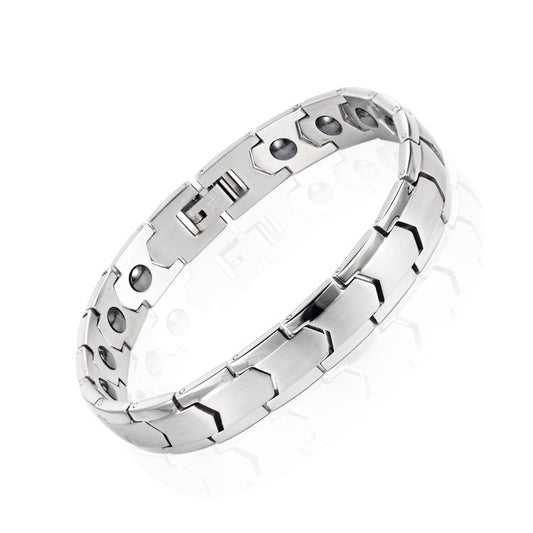 Women's & Men's Stainless Steel Energy Magnetic Titanium Ornament Bracelets