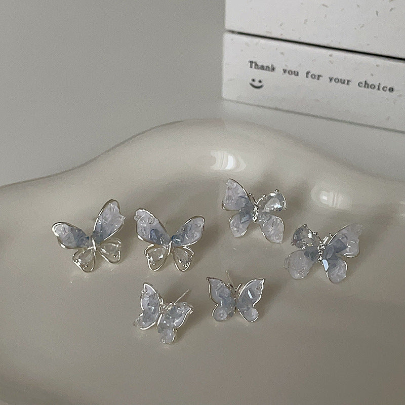 Design Zircon Crystal Butterfly Female Mild Luxury Retro Exquisite Rings