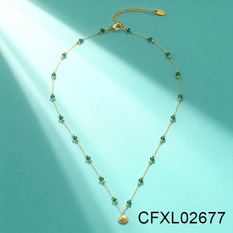 Women's Light Luxury High-grade Titanium Steel Simple Geometric Necklace